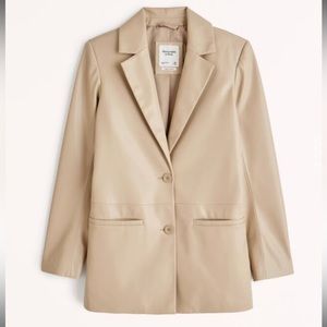 Abercrombie and Fitch vegan leather blazer